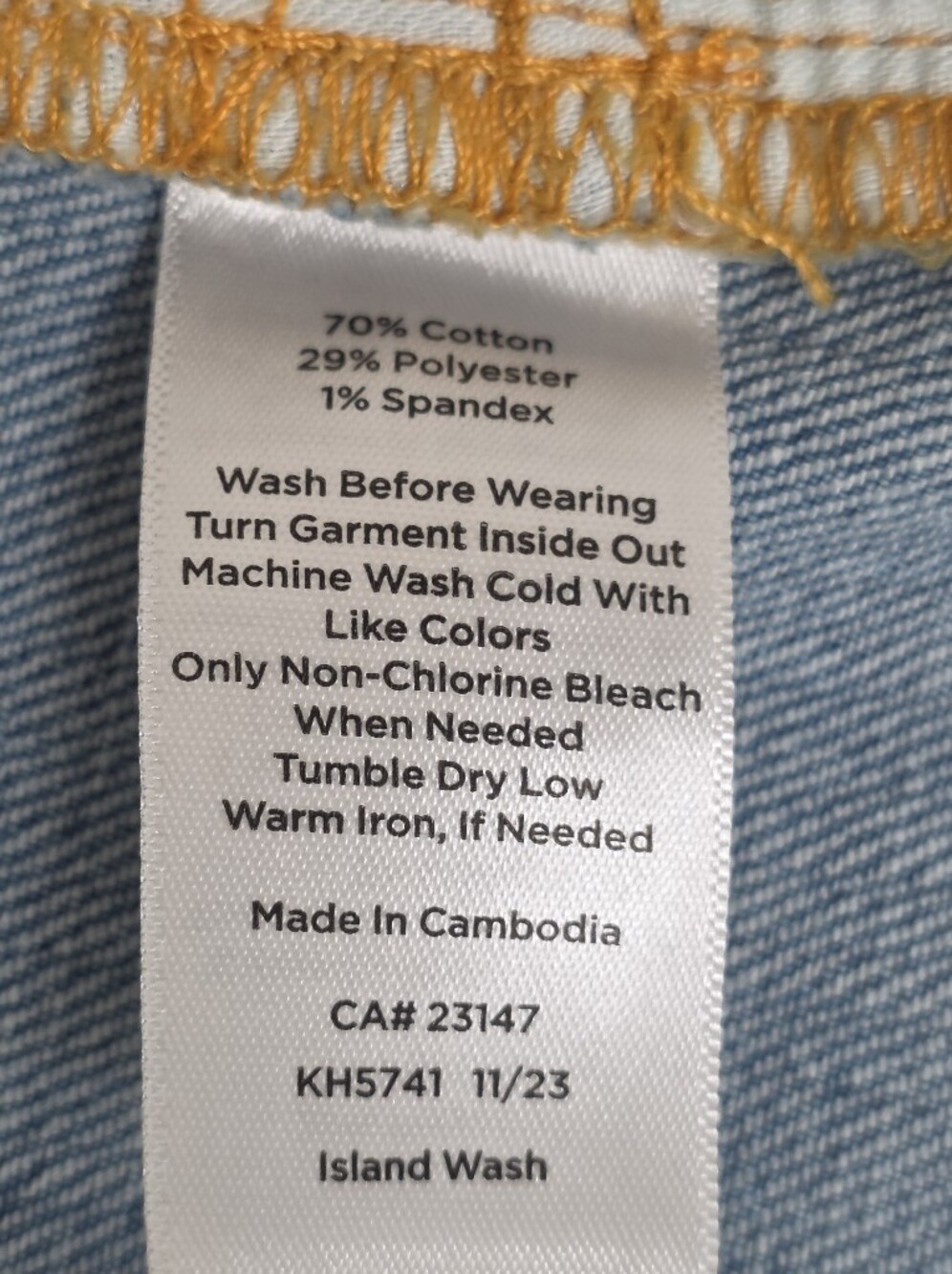 Talbots Classic Blue Denim Pencil Skirt with Front Slit – Size 16 - Picture 15 of 15